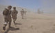 Marines Move through Dust Wall Decal
