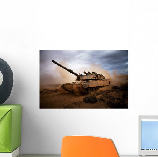 Marines Roll down Dirt Wall Decal