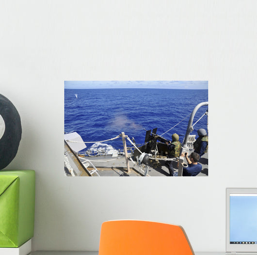 Sailor Fires 50 Caliber Wall Decal Design 2