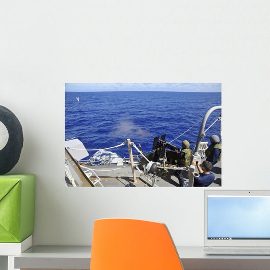 Sailor Fires 50 Caliber Wall Decal Design 2