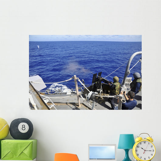 Sailor Fires 50 Caliber Wall Decal Design 2