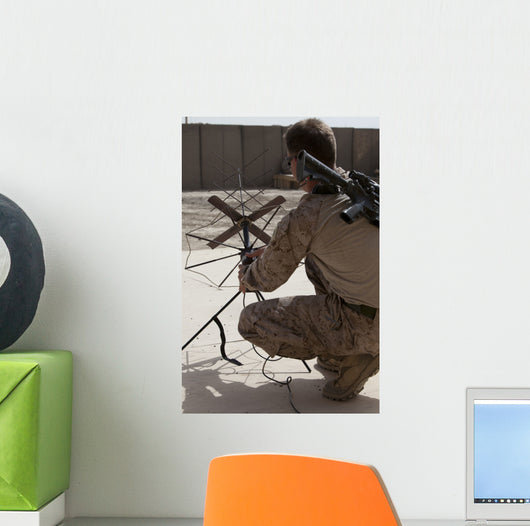 Us Marine Repositions Satellite Wall Decal