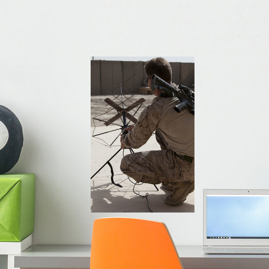 Us Marine Repositions Satellite Wall Decal