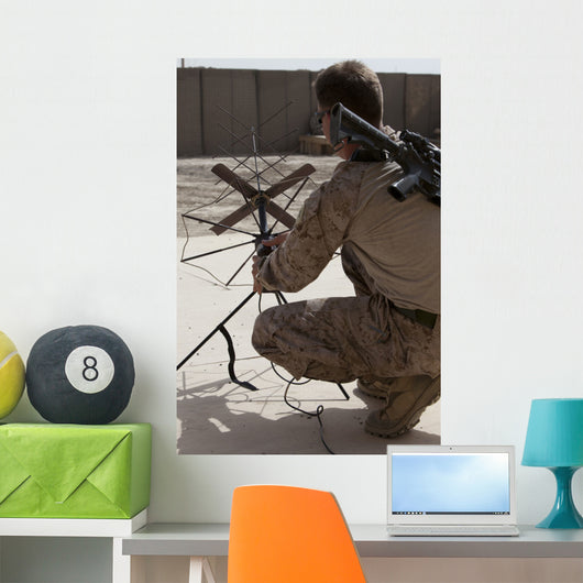 Us Marine Repositions Satellite Wall Decal