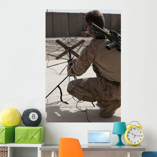 Us Marine Repositions Satellite Wall Decal