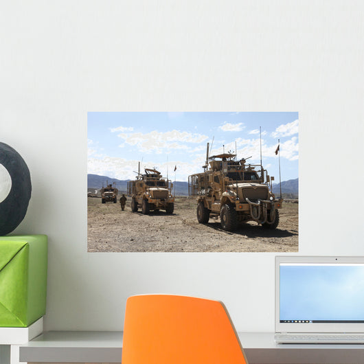 Three Us Army Mine Wall Decal