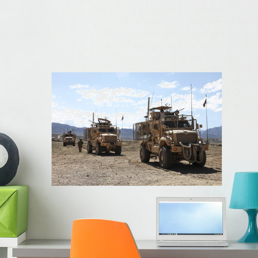 Three Us Army Mine Wall Decal
