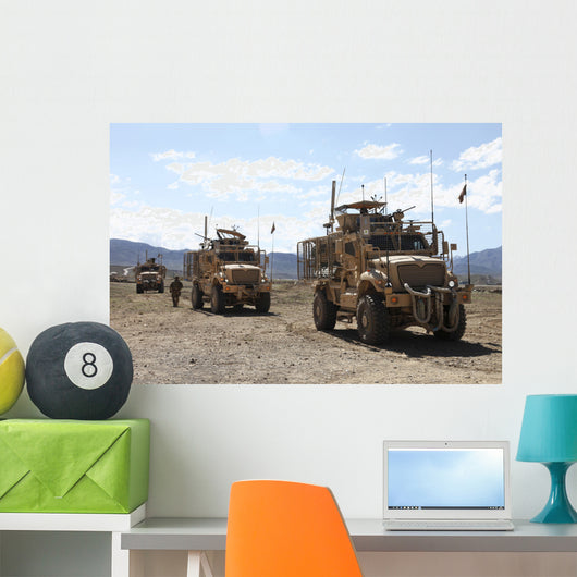 Three Us Army Mine Wall Decal