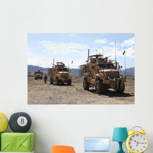 Three Us Army Mine Wall Decal
