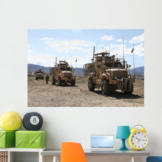 Three Us Army Mine Wall Decal