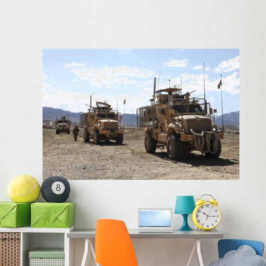 Three Us Army Mine Wall Decal