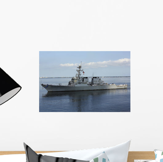Guided-missile Destroyer Uss Arleigh Wall Decal