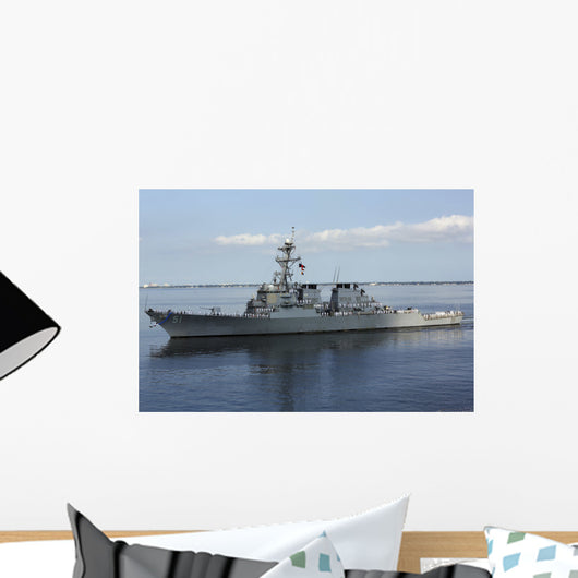Guided-missile Destroyer Uss Arleigh Wall Decal