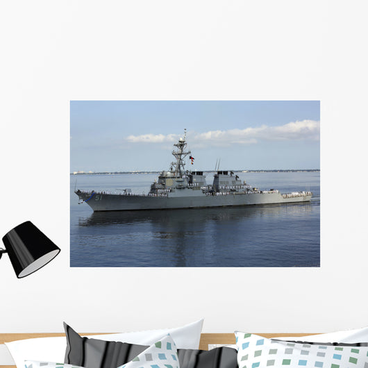 Guided-missile Destroyer Uss Arleigh Wall Decal