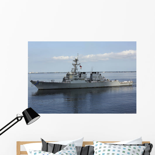 Guided-missile Destroyer Uss Arleigh Wall Decal