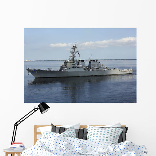 Guided-missile Destroyer Uss Arleigh Wall Decal