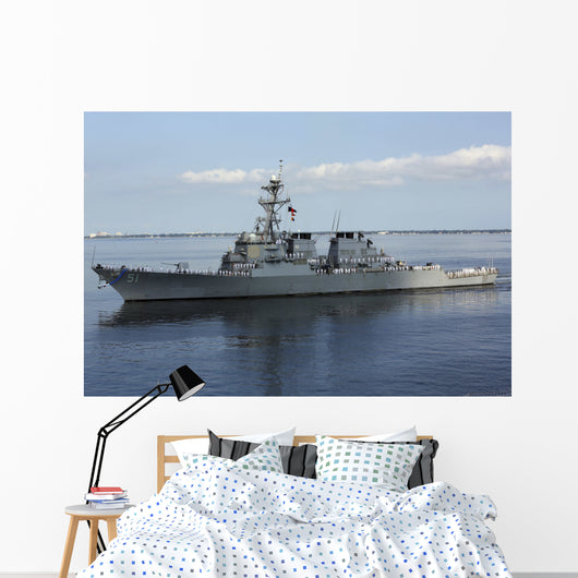Guided-missile Destroyer Uss Arleigh Wall Decal