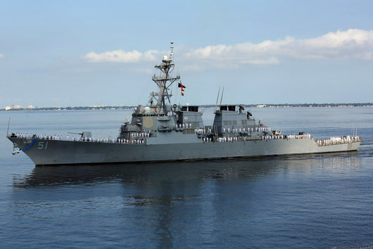Guided-missile Destroyer Uss Arleigh Wall Decal