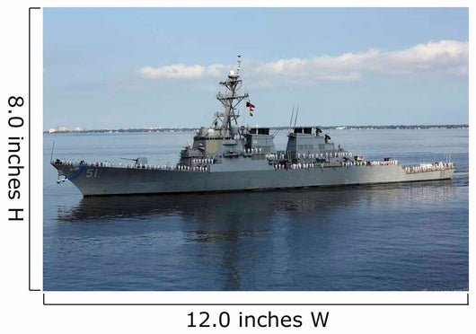 Guided-missile Destroyer Uss Arleigh Wall Decal