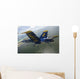 F A-18 Hornet Blue Wall Decal Design 1