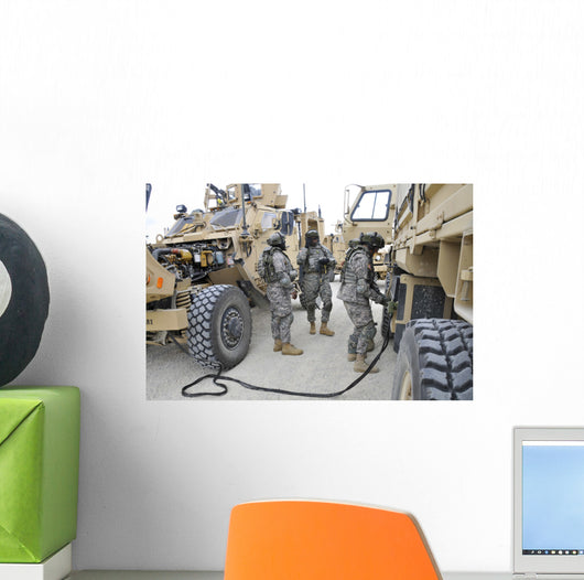 Us Army Soldiers Jump Wall Decal