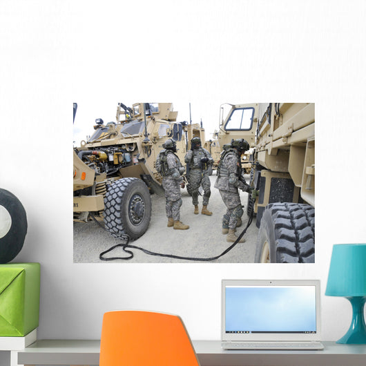Us Army Soldiers Jump Wall Decal