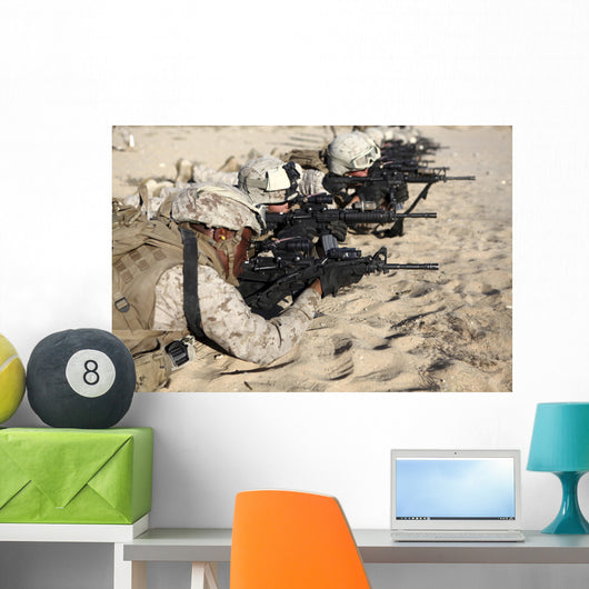 Us Marines Train Combat Wall Decal