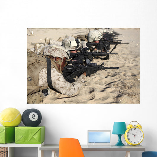 Us Marines Train Combat Wall Decal