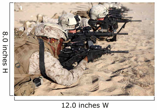 Us Marines Train Combat Wall Decal