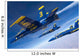 Fa-18 Hornets Blue Angels Wall Decal Design 1