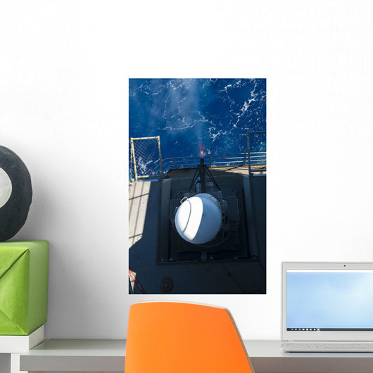 Closed-in Weapons System Fires Wall Decal