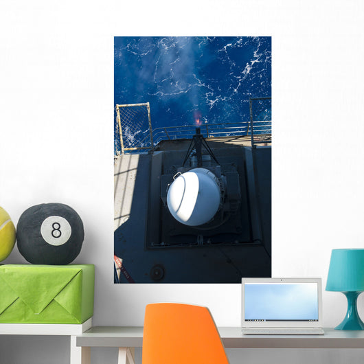 Closed-in Weapons System Fires Wall Decal