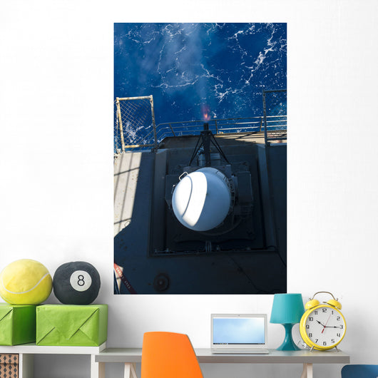 Closed-in Weapons System Fires Wall Decal