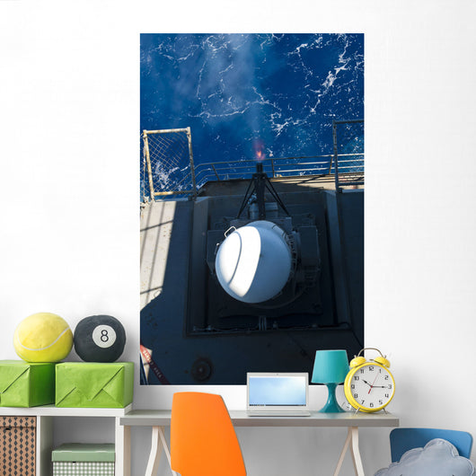 Closed-in Weapons System Fires Wall Decal