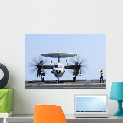 Aviation Boatswain's Mate Directs Wall Decal Design 6 shown on a wall