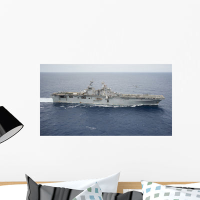 Amphibious Assault Ship Uss Wall Decal Design 7 shown on a wall