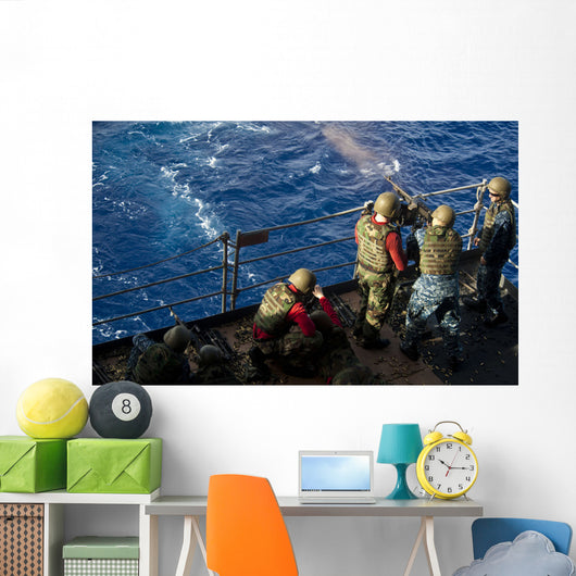 Sailors Fire M240 Machine Wall Decal Design 1