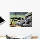 Soldier Engages Targets Downrange Wall Decal