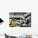 Soldier Engages Targets Downrange Wall Decal