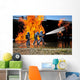 Firefighters Work to Extinguish Wall Decal