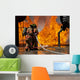 Two-man Team Battles Blaze Wall Decal