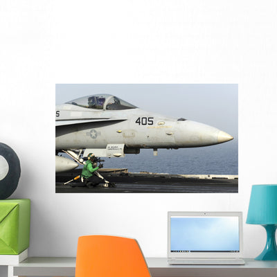 Aviation Boatswain's Mate Guides Wall Decal shown on a wall