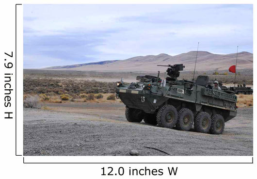 Cavalry Troopers Fire Stryker-mounted Wall Decal