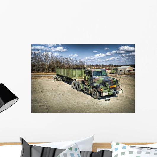 Students Checking Trailer M872 Wall Decal