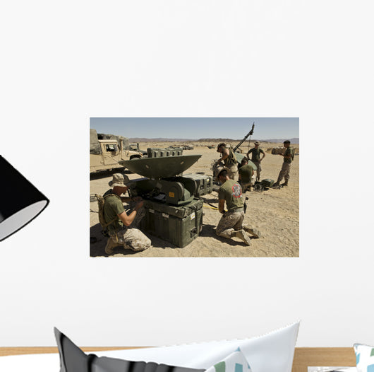 Us Marines Assemble Support Wall Decal Design 1
