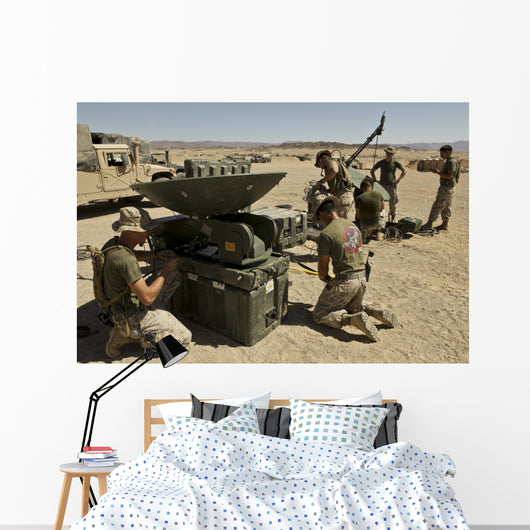 Us Marines Assemble Support Wall Decal Design 1