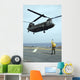 Airman Directs Army Ch-47 Wall Decal