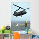 Airman Directs Army Ch-47 Wall Decal