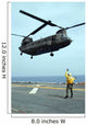 Airman Directs Army Ch-47 Wall Decal