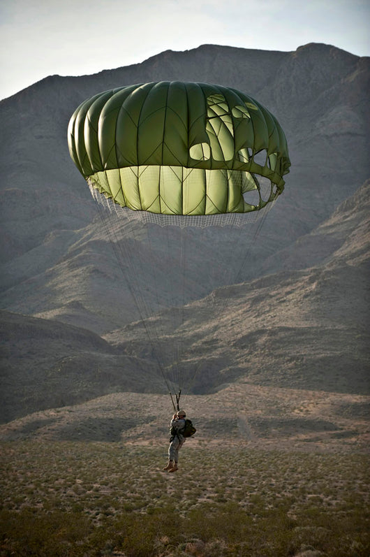 Soldier Prepares to Land Wall Decal